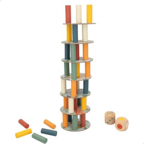 JUEGO TORRE DE EQUILIBRIOS ANIMALES MADERA 47574 (WOOMAX)