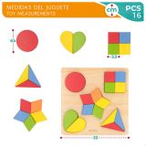 JUEGO PUZZLE MADERA FORMAS GEOMÉTRICAS 49358 (WOOMAX)
