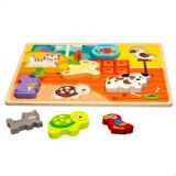 JUEGO PUZZLE ANIMALES SURTIDOS 49679 (WOOMAX)
