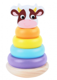 JUEGO TORRE BLOQUES MADERA ANIMALES 49854 (WOOMAX)