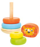 JUEGO TORRE BLOQUES MADERA ANIMALES 49854 (WOOMAX)
