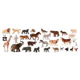 JUEGO 30 ANIMALES DE GRANJA Y SALVAJES 25140 (MINILAND)