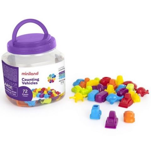 JUEGO 72 VEHÍCULOS PARA CONTAR 27370 (MINILAND)