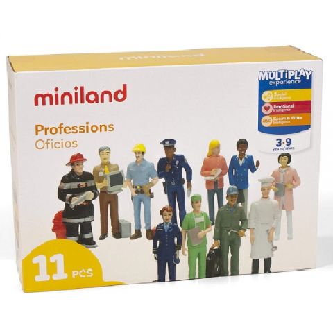 JUEGO DE 11 FIGURAS APRENDER LOS OFICIOS 27388 (MINILAND)