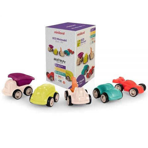 JUEGO 5 COCHES ECO MINIMOBIL 32254 (MINILAND)