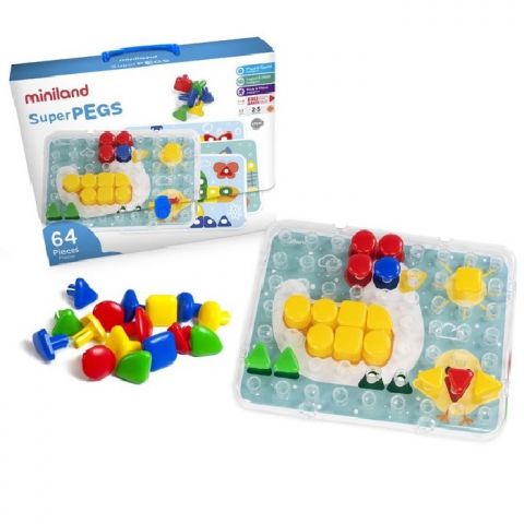 JUEGO SUPERPEGS MALETÍN 95080 (MINLAND)