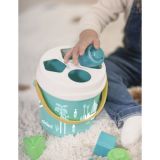 JUEGO CUBO & FORMAS ENCAJABLE TURQUESA 97341 (MINILAND)