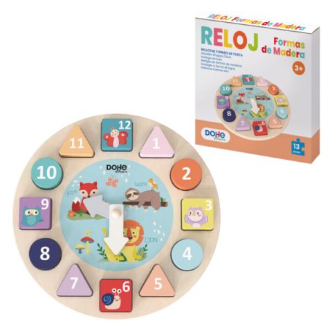 JUEGO RELOJ DE FORMAS ENCAJABLES DE 64009 (DOHE)