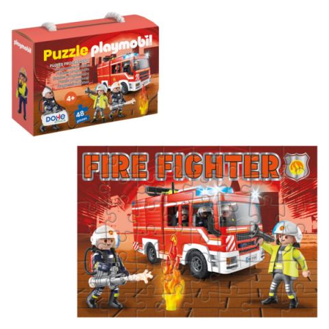 PUZZLE PROGRESIVOS PLAYMOBIL FIRE FLIGHTER 48 PIEZAS 65013 (DOHE)