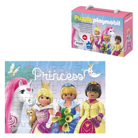 PUZZLE PROGRESIVOS PLAYMOBIL PRINCESS 48 PIEZAS 65014 (DOHE)