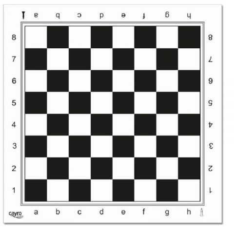 AJEDREZ  TABLERO PROFESIONAL PLÁSTICO 45X45cm (CAYRO)