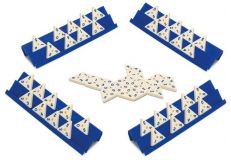JUEGO DE MESA DOMINÓ TRIÁNGULAR METAL BOX (CAYRO)