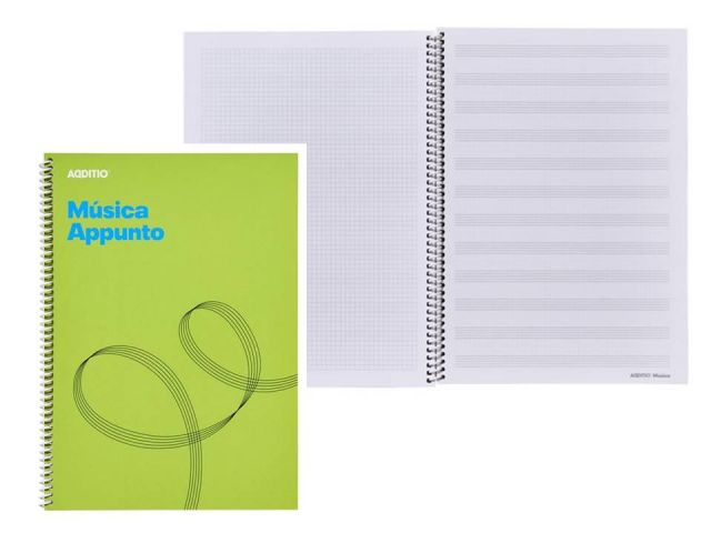 CUADERNO MÚSICA ADDITIO APPUNTO  M12