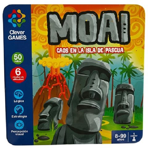 JUEGO INTELIGENTES: MOAI CAJA METÁLICA CGM003 (IMAGILAND)