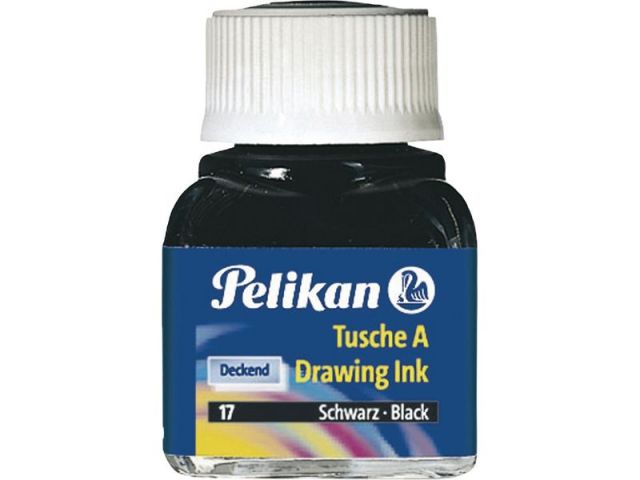 PELIKAN TINTA CHINA 10 ML 523/17 NEGRO 201665