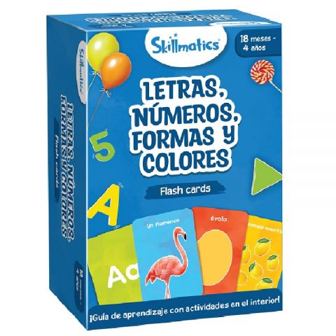 JUEGO FLASH CARDS: LETRAS, NÚMEROS, FORMAS Y COLORES SKILL398FCLN (LÚDILO)