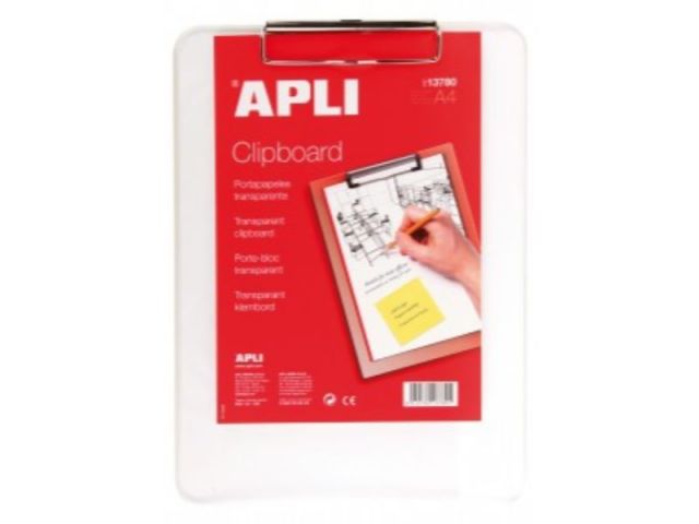 APLI PORTADOCUMENTOS PVC TRANSPARENTE A4 13780