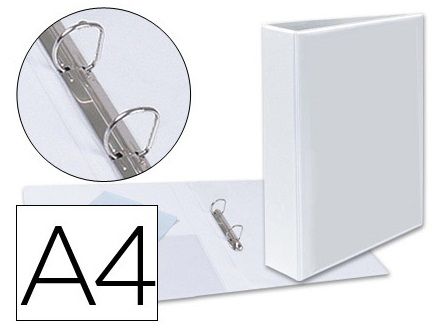 CARPETA ANILLAS PERSONALIZABLE A4 2A-40MM BLANCA