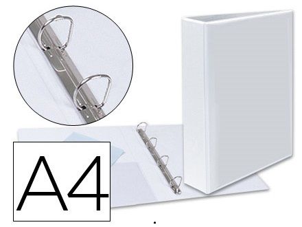 CARPETA ANILLAS PERSONALIZABLE A4 4A-40MM BLANCA