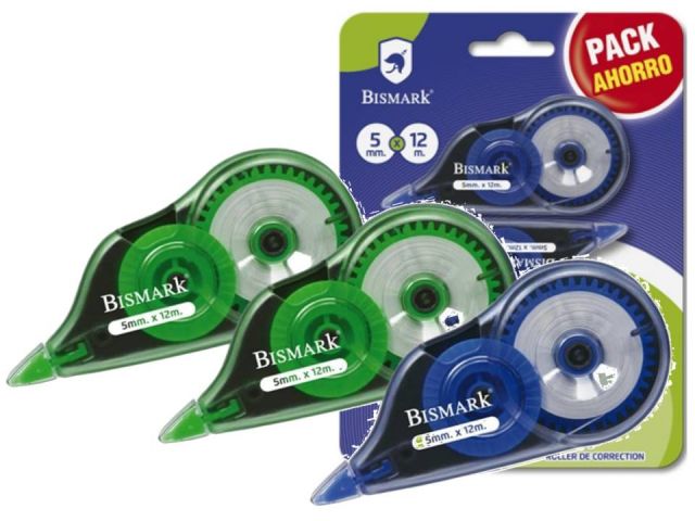 BSM  PACK.3 CORRECTOR CINTA  5mm x 12mt. 320083 328210 