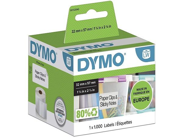 DYMO 1 ROLLO ETIQ LW 57X32 BLANCA  S0722540