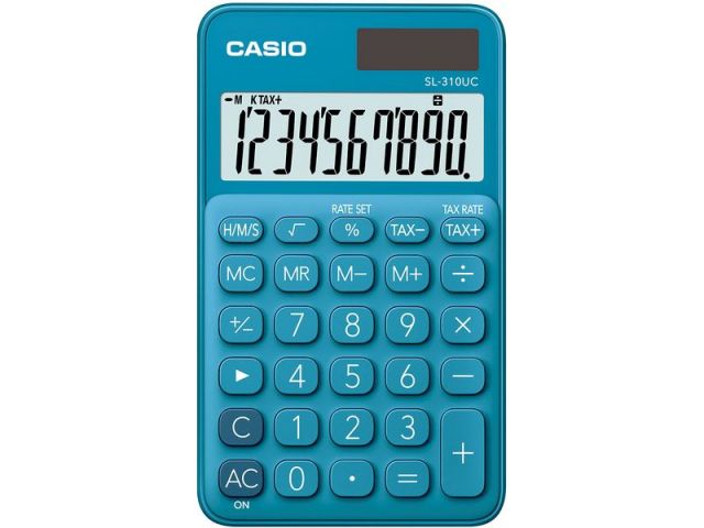 CALCULADORA MANO CASIO AZUL SL-310UC-BU