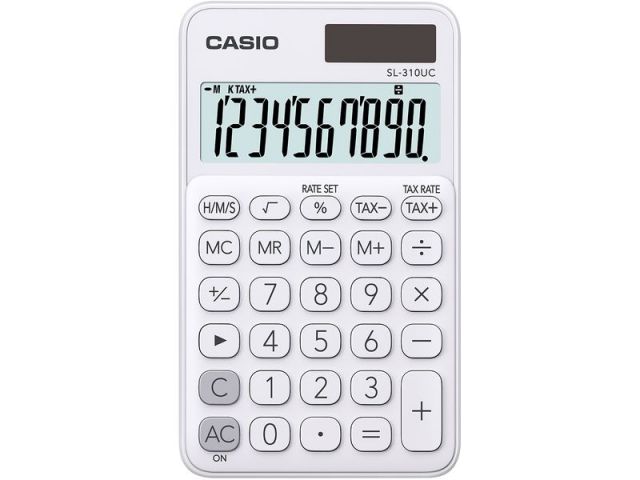 CALCULADORA MANO CASIO BLANCA SL-310UC-WE