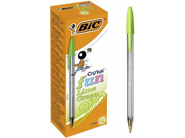 (CJ.20) BIC BOLIGRAFO CRISTAL FUN VERDE LIMA 927885