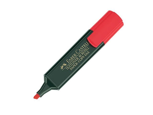 FABER CASTELL MARCADOR FLUOR TEXT. ROJO 15482