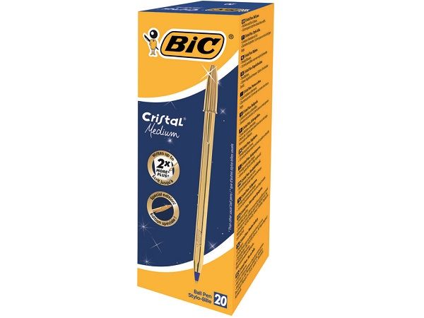 (CJ.20) BOLIGRAFO BIC C ORO TINTA AZUL 921340