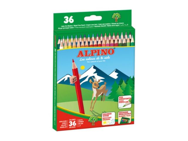 ALPINO ESTUCHE CARTON 36 LAPICES AL010600