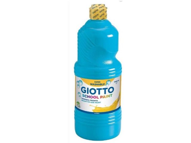 GIOTTO TÉMPERA LAVABLE AZUL CYAN 500ML 535315