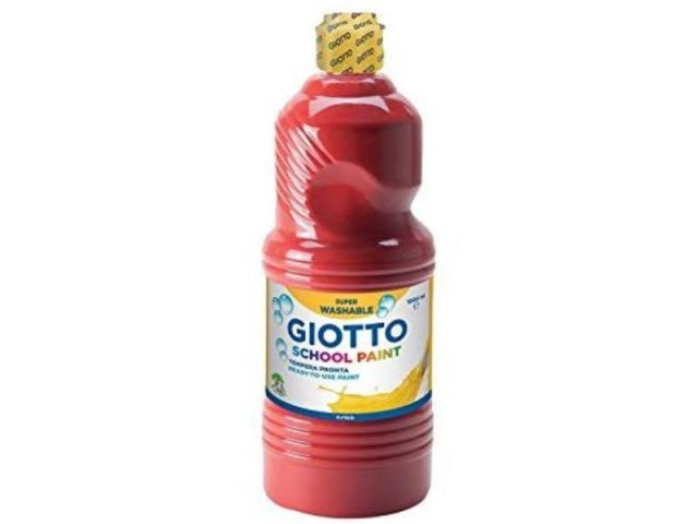 GIOTTO TÉMPERA LAVABLE ROJO ESCARLATA 500ML 535308