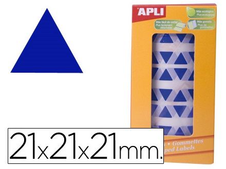 APLI ROLLO GOMETS TRIÁNGULO 21mm AZUL 4868