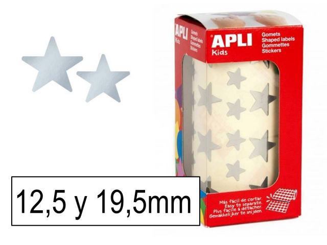 APLI ROLLO GOMETS ESTRELLAS PLATA 11117