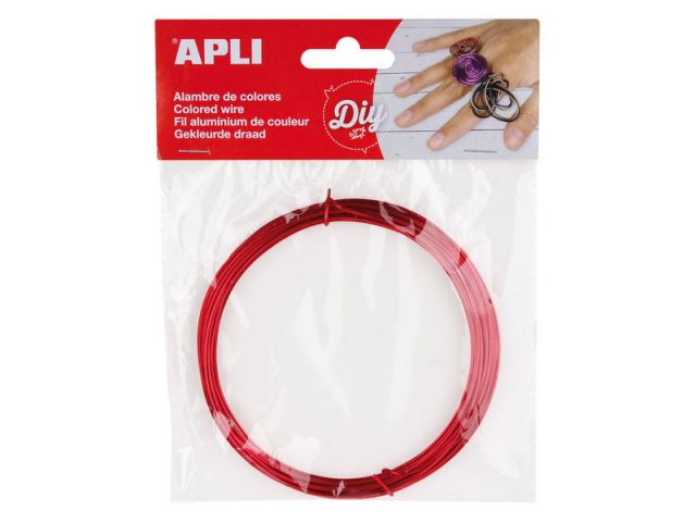 APLI ALAMBRE COLOR ROJO 1,5 X 5MTS. 14097