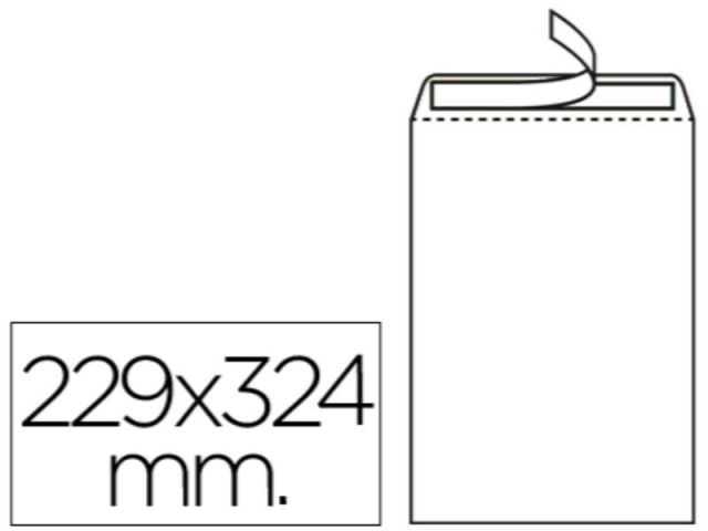 PAQ. 5 BOLSAS 229X324 ADHESIVO BLANCO 90gr