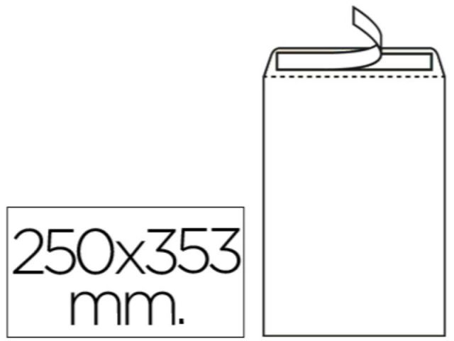 PAQ. 25 BOLSAS 250X353 ADHESIVO BLANCO