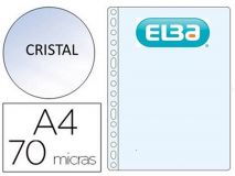 ELBA P.100 FUNDAS MULTITALADRO PP A4 CRISTAL