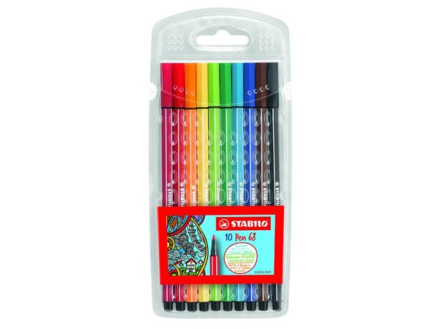 STABILO POINT 68 ESTUCHE SURTIDO 10 colores 6810/P