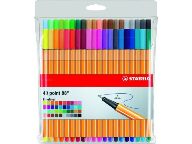 STABILO POINT 88 ESTUCHE SURTIDO 40 COLORES 8840-1