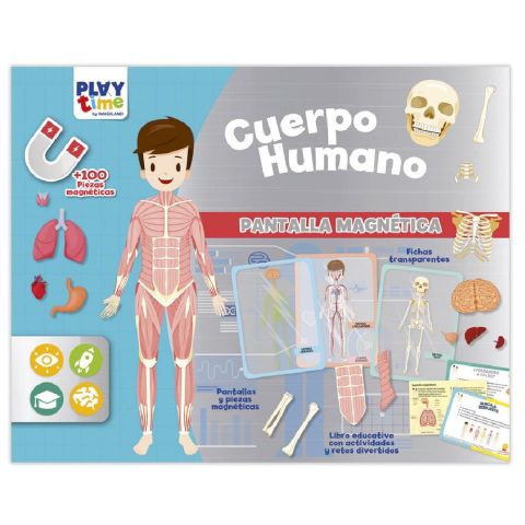 JUEGO PANTALLA MAGNÉTICA EL CUERPO HUMANO PTMAG (IMAGILAND)
