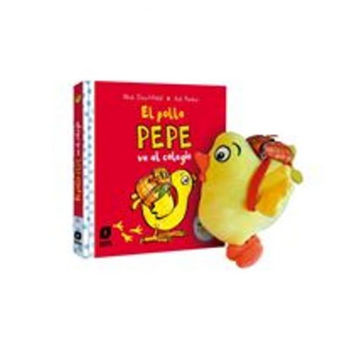 PACK EL POLLO PEPE VA AL COLEGIO + MUÑECO (SM)