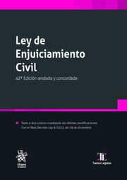 LEY DE ENJUICIAMIENTO CIVIL ED. 2024 (TIRANT)