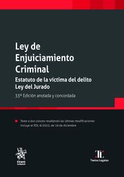 LEY DE ENJUICIAMIENTO CRIMINAL ED. 2024 (TIRANT)