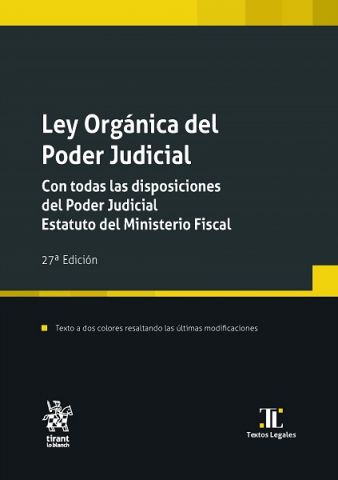 LEY ORGANICA DEL PODER JUDICIAL ED.2022 (TIRANT)