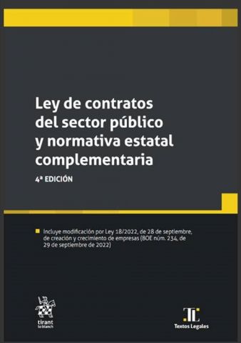 LEY DE CONTRATOS DEL SECTOR PÚBILICO 2022 (TIRANT)