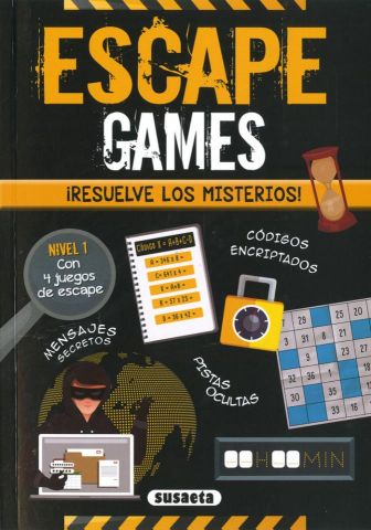 ESCAPE GAMES. ¡RESUELVE LOS MISTERIOS! NIVEL 1 (SUSAETA)