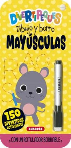 DIVERTIPEQUES. DIBUJO Y BORRO MAYÚSCULAS (SUSAETA)