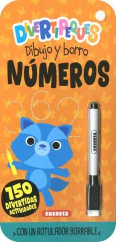 DIVERTIPEQUES. DIBUJO Y BORRO NÚMEROS (SUSAETA)